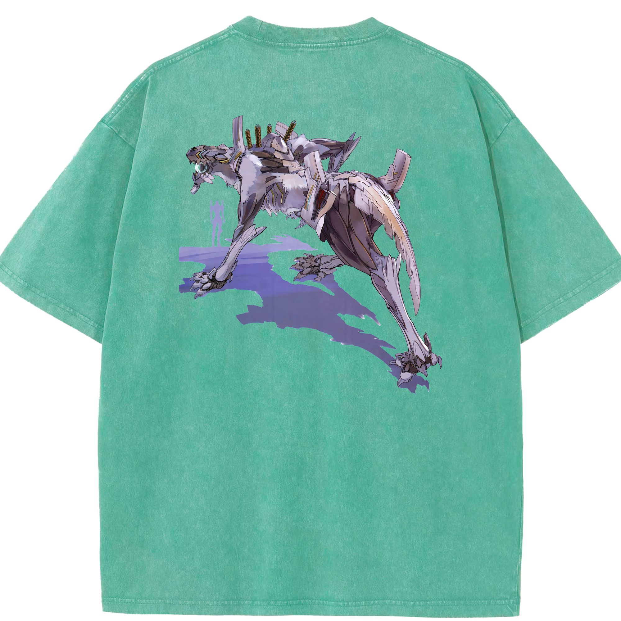 （画像用） EVA 新世紀エヴァンゲリオン 綿100% ヴィンテージ風 半袖Tシャツ（背面プリント）